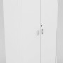 Cupboard Full Doors Lockable in White