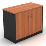 Stationery Cupboard Lockable in Cherry and Graphite