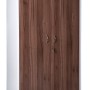 Cupboard Full Doors Lockable in Sepia and White