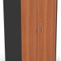 Cupboard Full Doors Lockable in Cherry and Graphite
