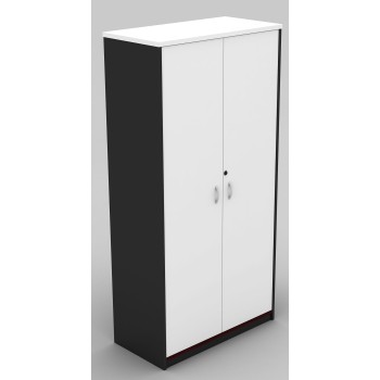 Cupboard Full Doors Lockable in White and Graphite