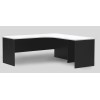 Workstation 2 Piece Radial Desk - White & Graphite