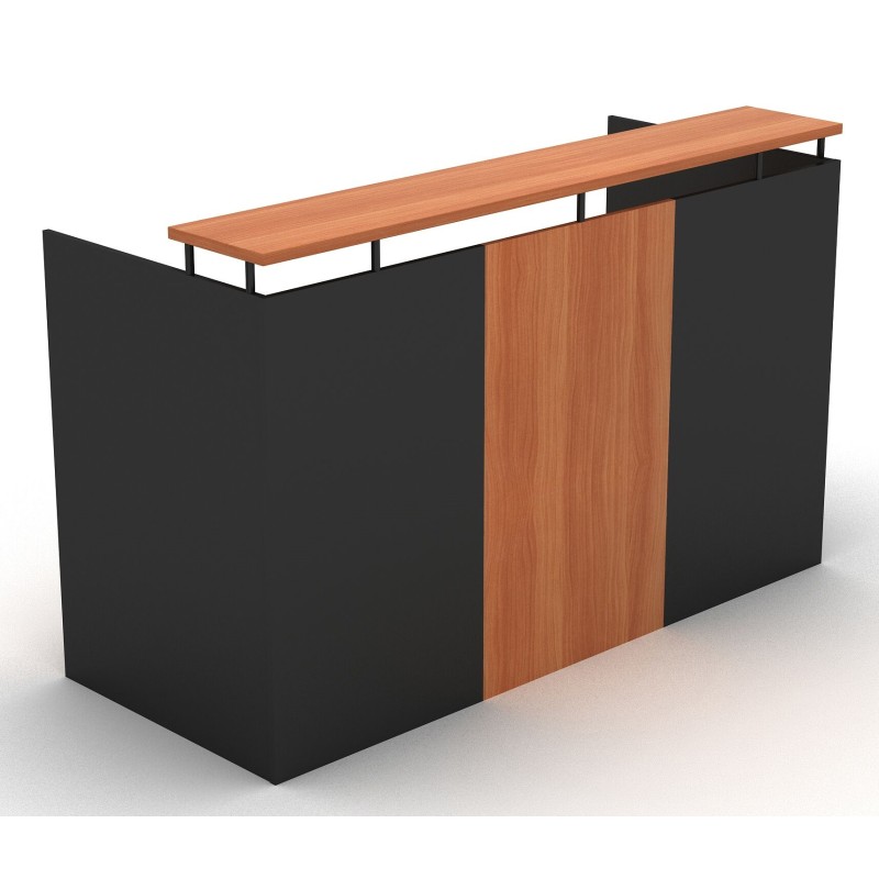 OM Reception Desk Cherry and Graphite