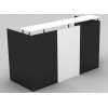 OM Reception Desk White and Graphite