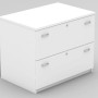 Lateral Filing Cabinet - 2 Drawer White