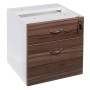 Desk Drawers -2 Drawers Sepia and White