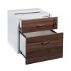 Desk Drawers -2 Drawers Sepia and White
