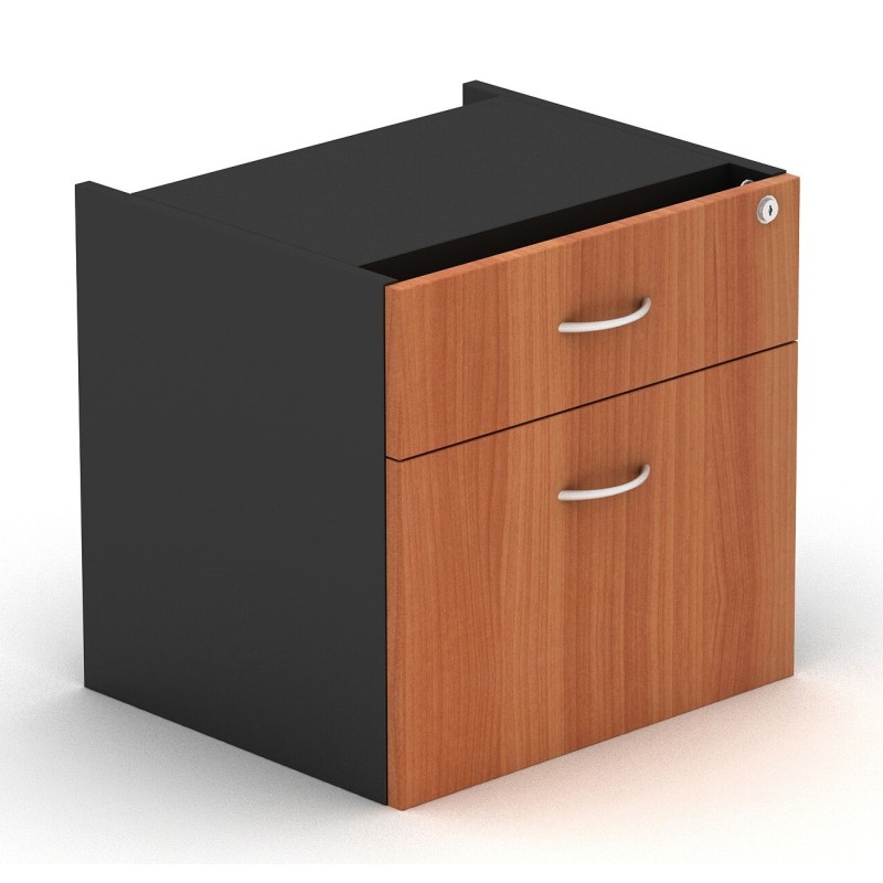 Desk Drawers -2 Drawers Cherry & Graphite