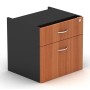 Desk Drawers -2 Drawers Cherry & Graphite