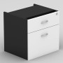 Desk Drawers -2 Drawers White & Graphite
