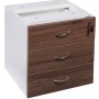 Desk Drawers -3 Drawers Sepia and White