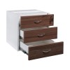 Desk Drawers -3 Drawers Sepia and White