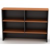 Overhead Hutch in Cherry and Graphite