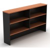 Overhead Hutch in Cherry and Graphite