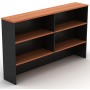 Overhead Hutch in Cherry and Graphite