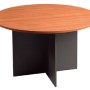 Meeting Table Round Cherry and Graphite