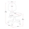 EC070BM Medium Back Task Chair WITH OPTIONAL ARMS