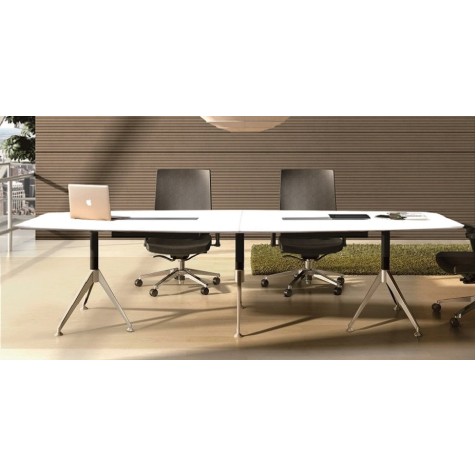 Potenza Boardroom Table 3m White