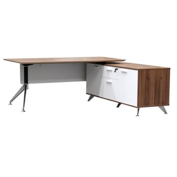 Potenza Executive Desk Sepia