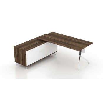 Potenza Executive Desk Sepia