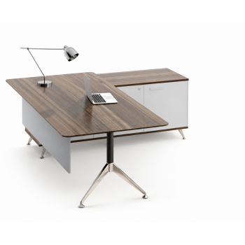Potenza Executive Desk Sepia