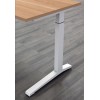 Potenza Height Adjustable Desk Birch and White