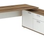 Potenza Height Adjustable Desk Sepia and White