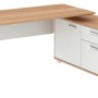 Potenza Height Adjustable Desk Birch and White