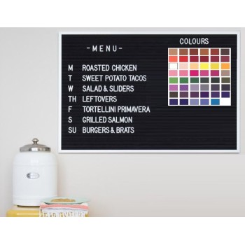 Executive Framed Felt Changeable Menu Letter Board 