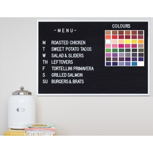 Executive Framed Felt Changeable Menu Letter Board 