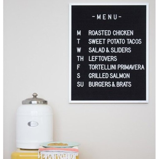 Executive Framed Felt Changeable Menu Letter Board 