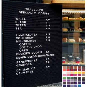 Frameless Felt Changeable Menu Letter Board
