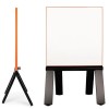 BUZZ Double Sided  Mobile Porcelain Whiteboard