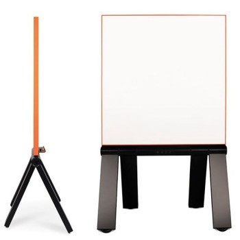 BUZZ Double Sided  Mobile Porcelain Whiteboard
