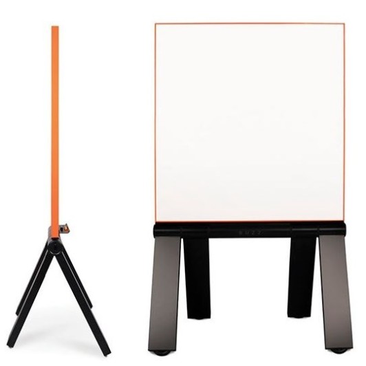 BUZZ Double Sided  Mobile Porcelain Whiteboard