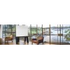 BUZZ Double Sided  Mobile Porcelain Whiteboard