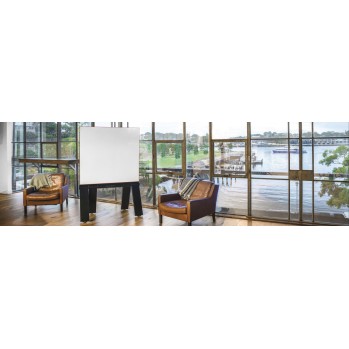 BUZZ Double Sided  Mobile Porcelain Whiteboard