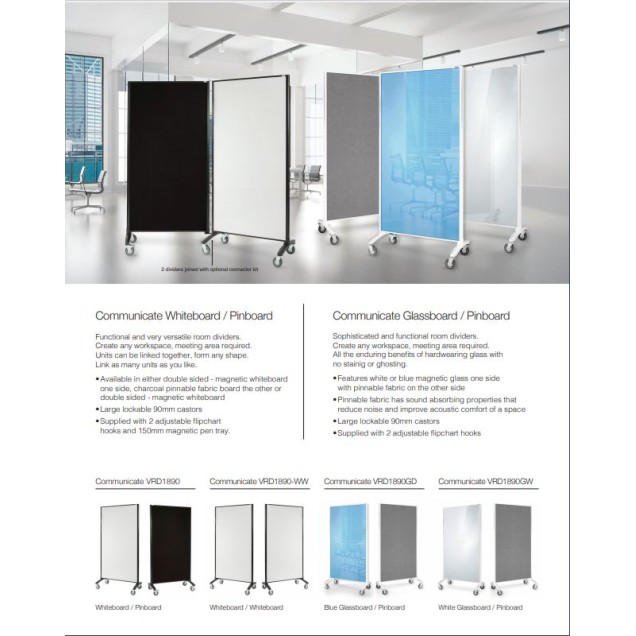 Whiteboard | Pinboard Room Divider Mobile