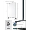 Whiteboard | Pinboard Room Divider Mobile