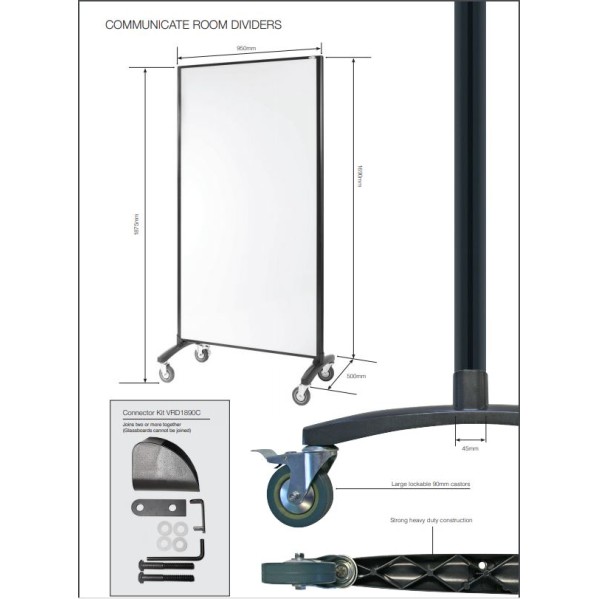 Whiteboard | Pinboard Room Divider Mobile