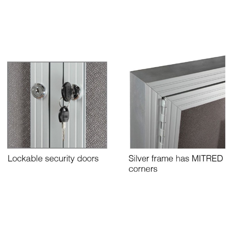 Be Noticed Hinged Door Notice Cases