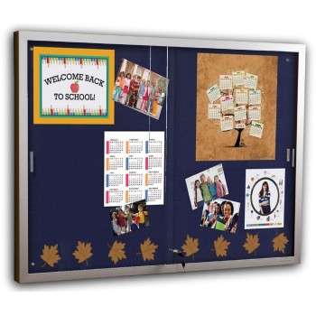 Sliding Glass Door Display Case - Felt