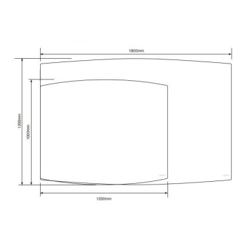 Lumiere ARC Magnetic Glassboard