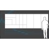 Slim 4mm Frame Magnetic Whiteboard