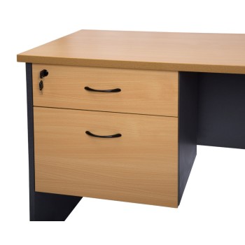 Rapid Worker Fixed 2 Drawer Pedestal