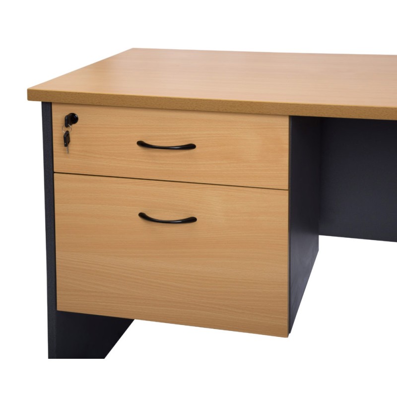 Rapid Worker Fixed 2 Drawer Pedestal