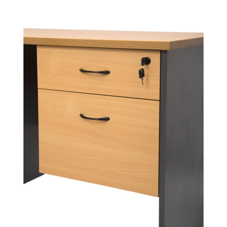 Rapid Worker Fixed 2 Drawer Pedestal