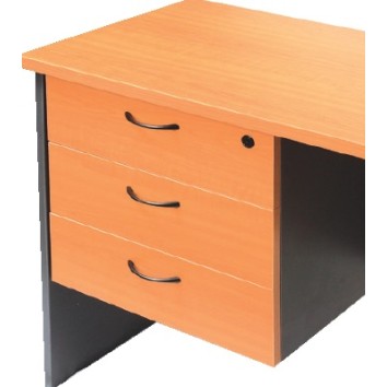 Rapid Worker Fixed 3 Drawer Pedestal
