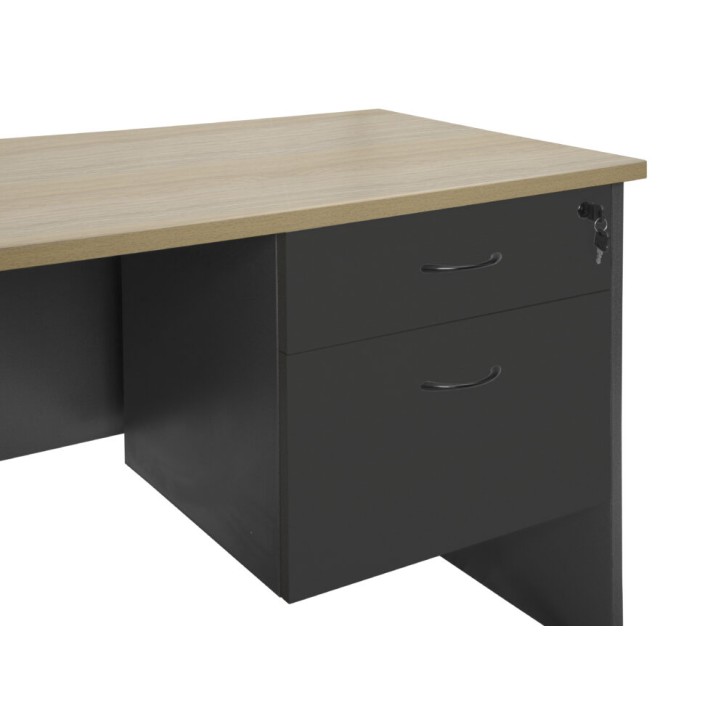 Rapid Worker Fixed 2 Drawer Pedestal
