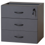 Rapid Worker Fixed 3 Drawer Pedestal